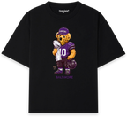 Baltimore Bear T-Shirt negra - Nostalgia Lab