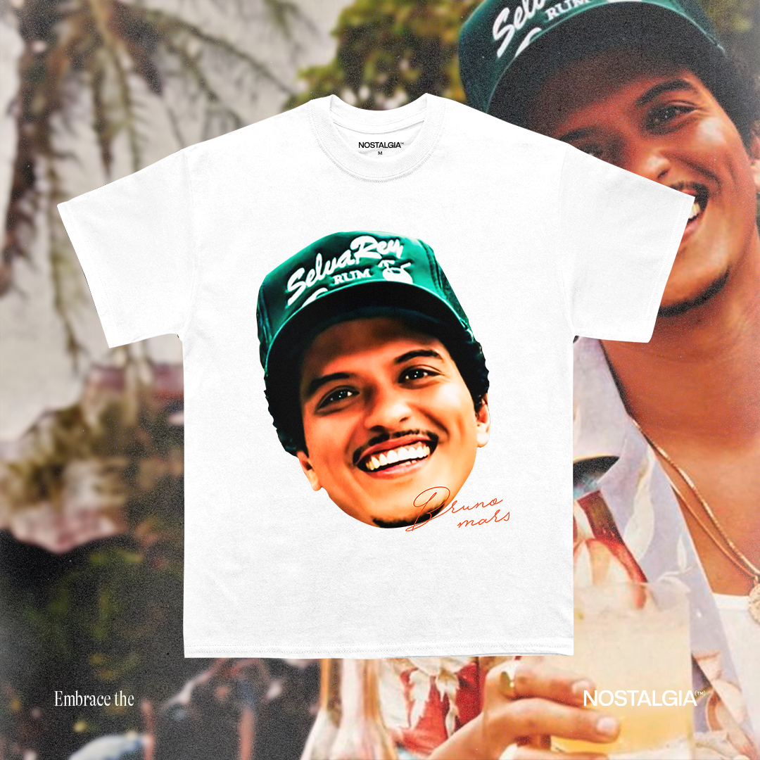 BIG FACE Bruno Mars T-Shirt – Nostalgia Lab