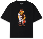 Cleveland Bear T-Shirt negra - Nostalgia Lab
