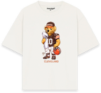 Cleveland Bear T-Shirt blanca - Nostalgia Lab