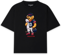 Houston Bear T-Shirt negra - Nostalgia Lab
