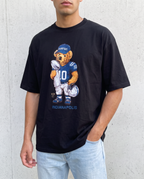 Indianapolis Bear playera negra con modelo - Nostalgia Lab