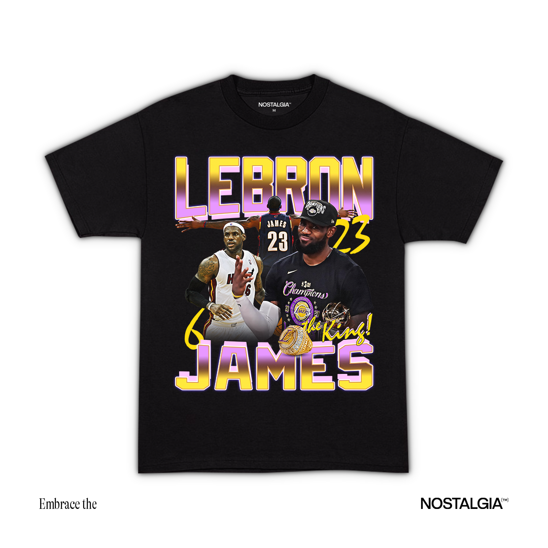 Lebron James T Shirt Nostalgia Lab