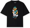Miami Bear T-Shirt negra - Nostalgia Lab