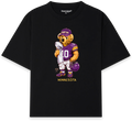 Minnesota Bear T-Shirt negra - Nostalgia Lab