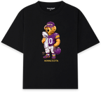 Minnesota Bear T-Shirt negra - Nostalgia Lab