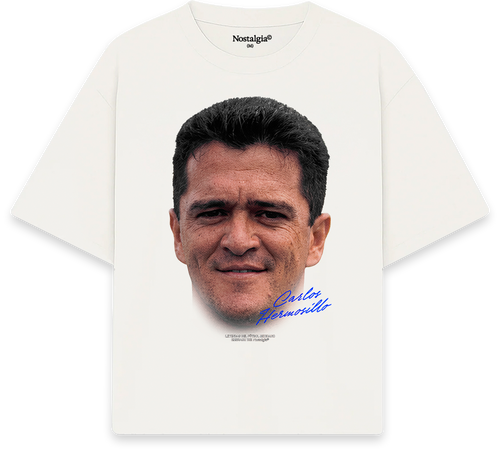 Carlos Hermosillo 'El Grandote de Cerro Azul' Big Head T-Shirt