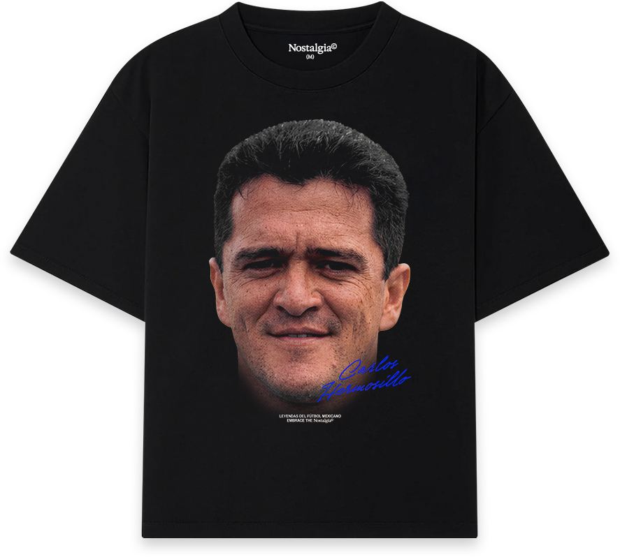 Carlos Hermosillo 'El Grandote de Cerro Azul' Big Head T-Shirt