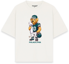 Philadelphia Bear T-Shirt blanca - Nostalgia Lab