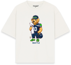 Seattle Bear T-Shirt blanca - Nostalgia Lab