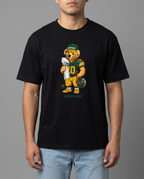 Bay Frost Bear playera negra con modelo - Nostalgia Lab
