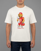 KC Heartland Bear playera blanca con modelo - Nostalgia Lab